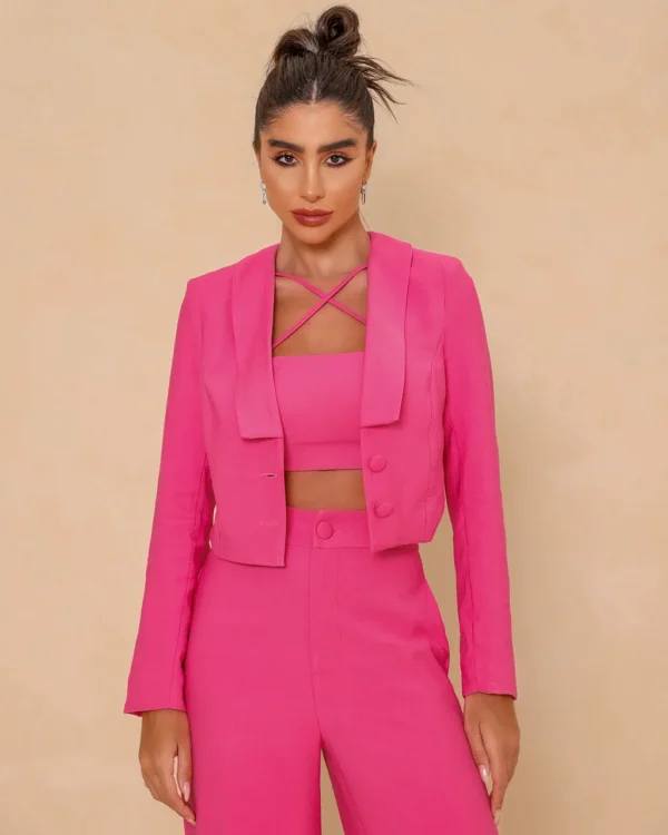 BLAZER CROPPED PINK MARCIA