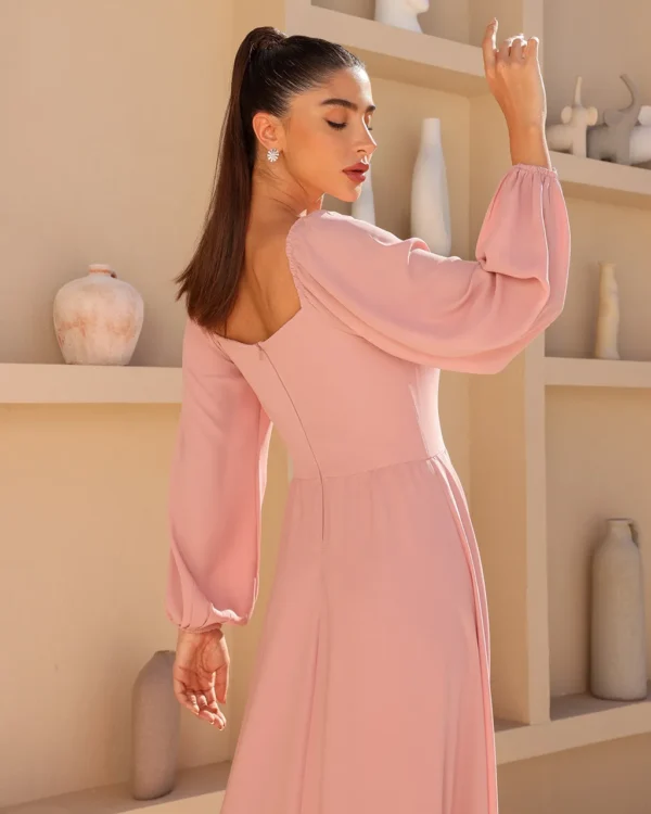 VESTIDO LONGO ROSA ADRIANA - Image 4