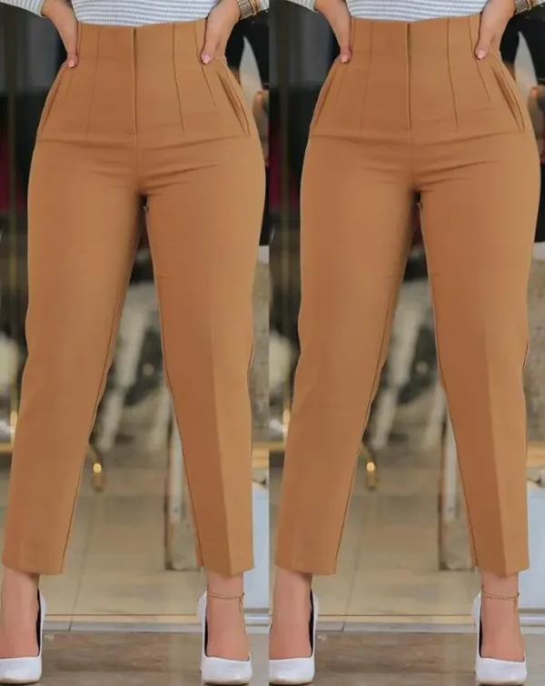 Calça de Trabalho Feminina Cintura Alta – Moda 2024 - Image 14