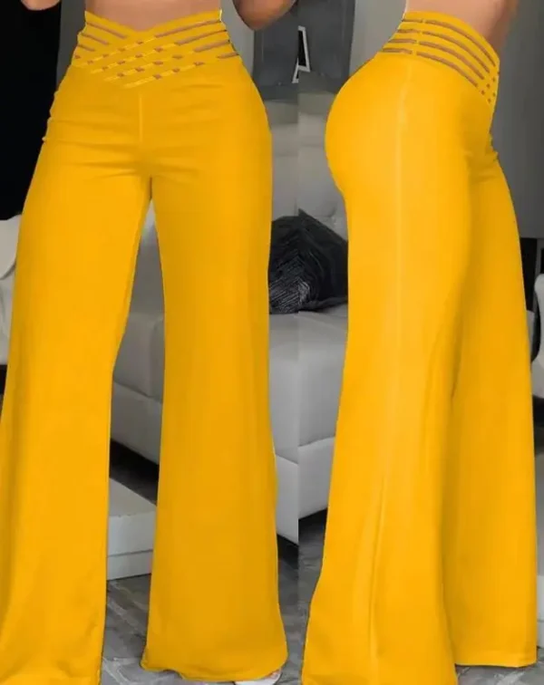 Calça de Trabalho Feminina Cintura Alta – Moda 2024 - Image 30