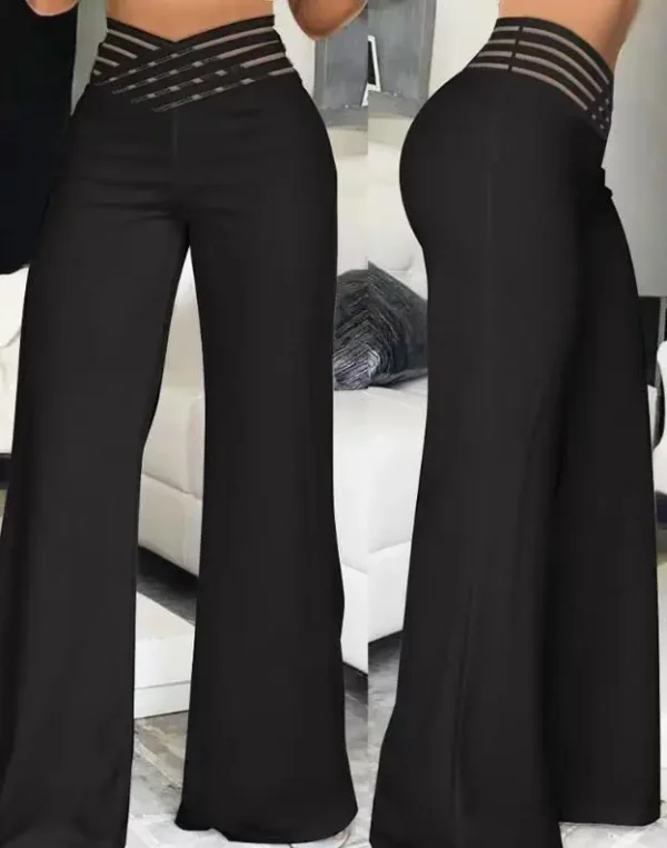 Calça de Trabalho Feminina Cintura Alta – Moda 2024 - Image 29