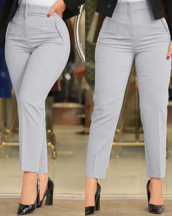 Calça de Trabalho Feminina Cintura Alta – Moda 2024 - Image 26