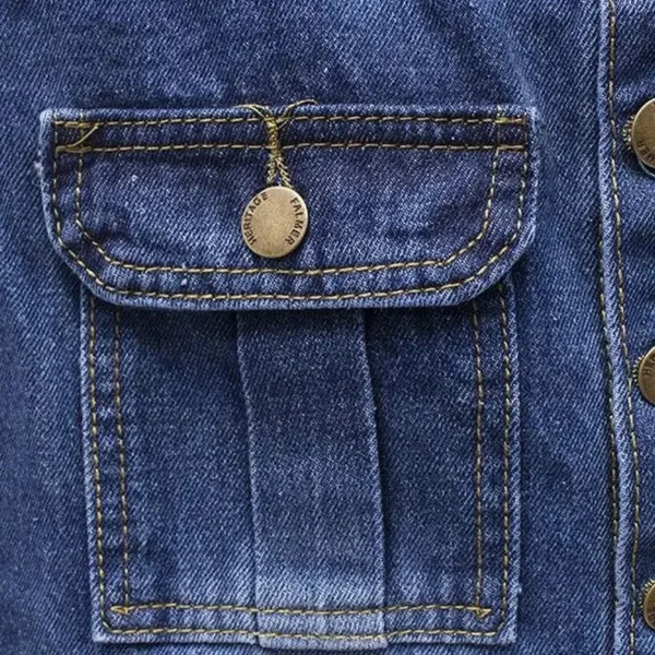 Saia longa de peito único meio da panturrilha feminina com cinto, moda coreana, jeans azul, cintura alta casual, saia solta em linha A - Image 6