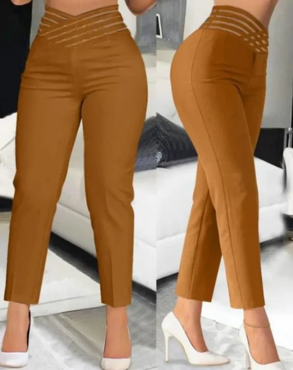 Calça de Trabalho Feminina Cintura Alta – Moda 2024 - Image 18